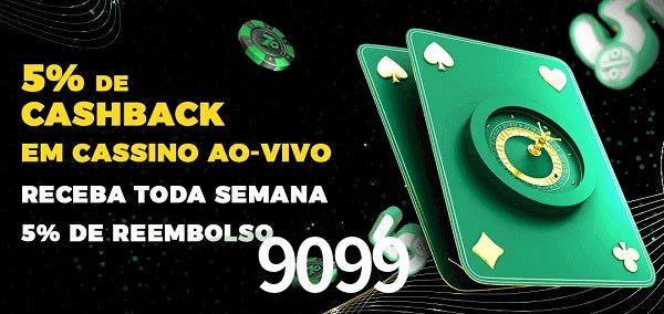 Promoções do cassino ao Vivo 9099